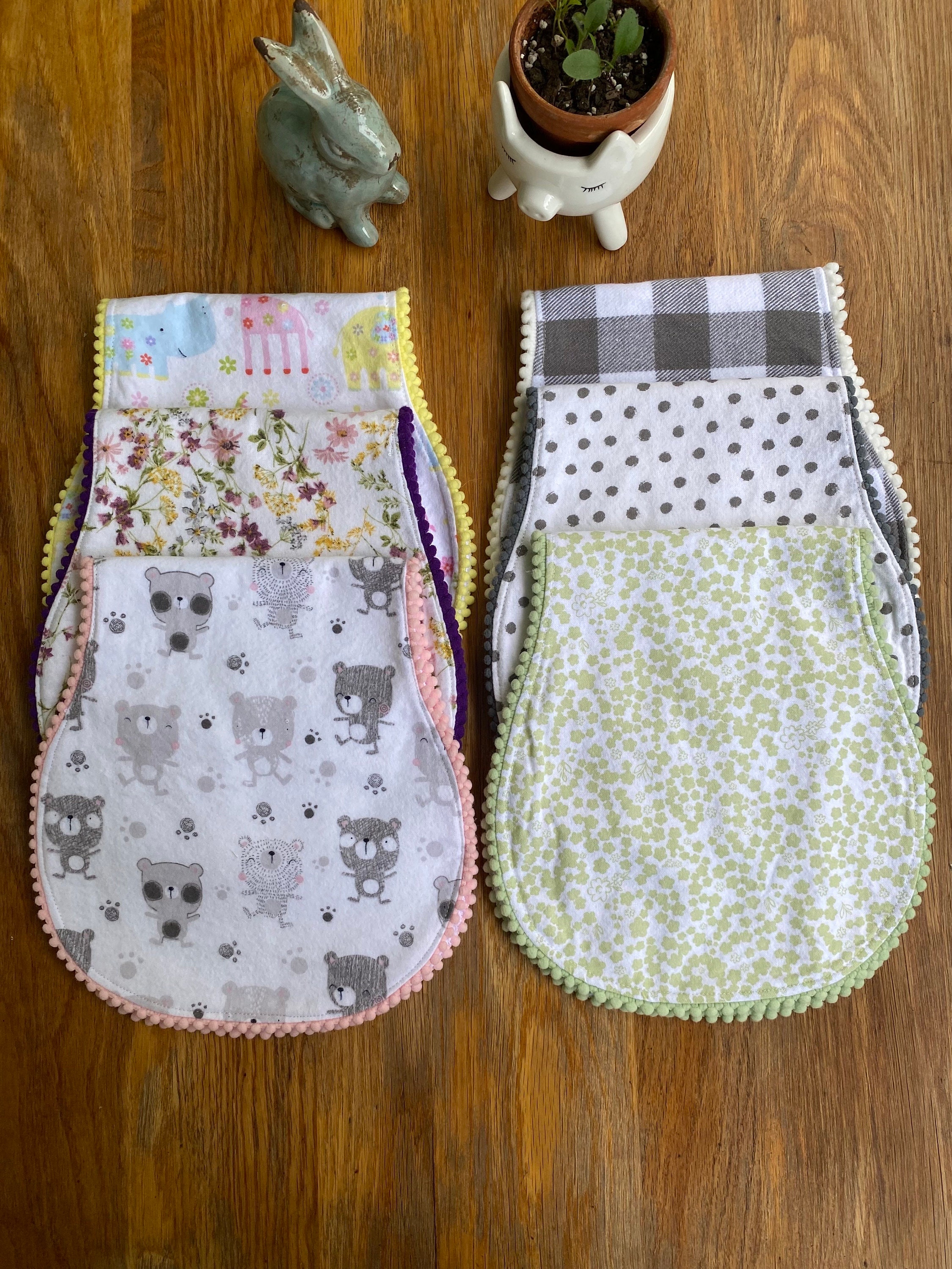 Baby Burp Cloths / Burp Cloth/ Baby Bib /Handmade Baby Gift / Baby Shower Gift