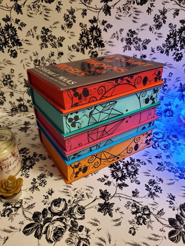 ACOTAR Books With Stenciled Edges Etsy UK