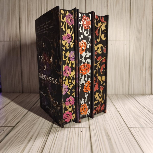 A Touch of Darkness Trilogy with stenciled edges