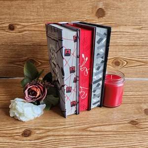 A Good Girl's Guide to Murder books with stenciled edges