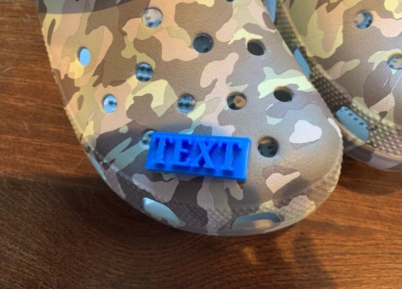 Personalized croc jibbitz/charms custom name comes in red Etsy