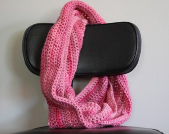 Pink Infinity Loop Scarf