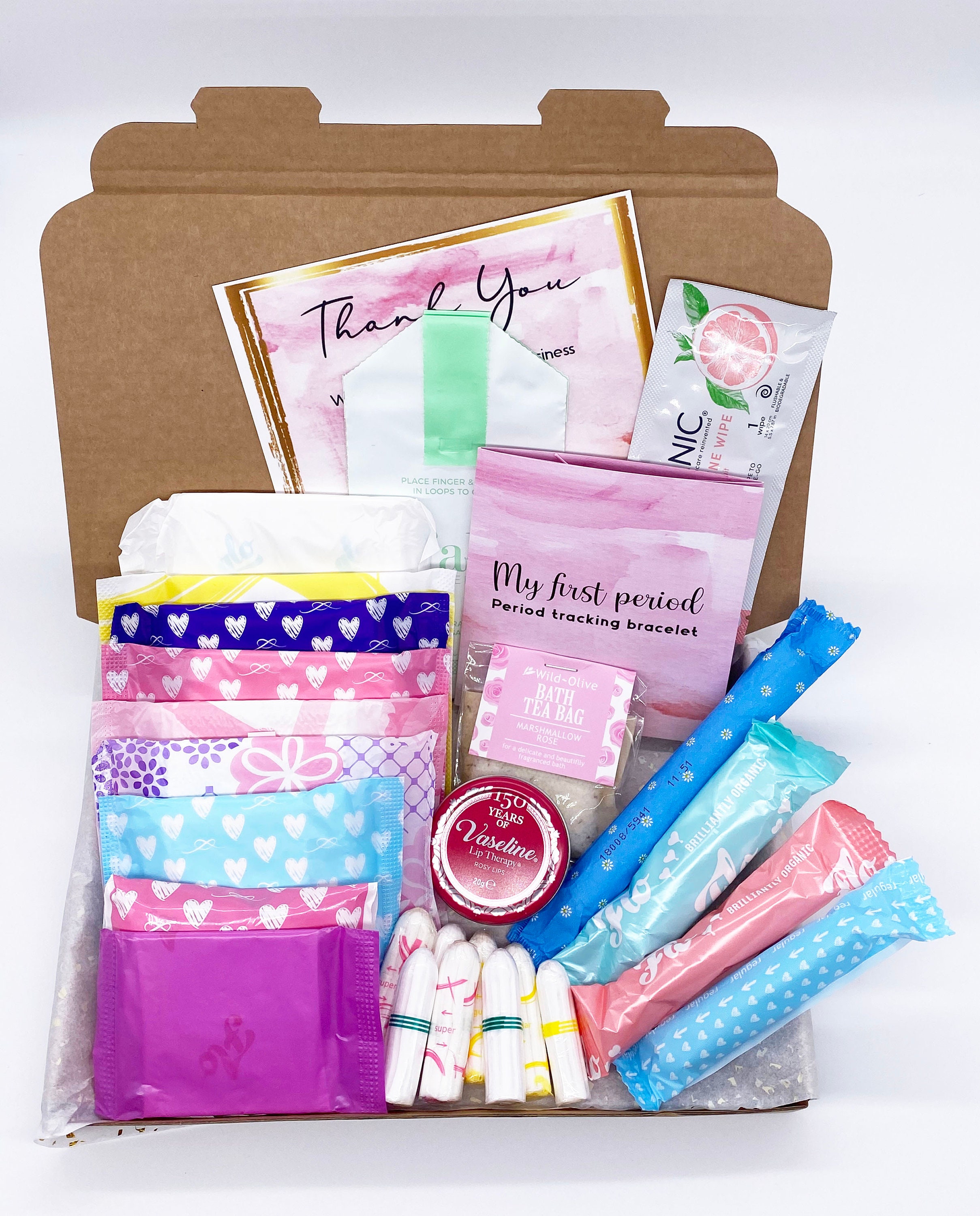Teen Period Box Mini First Period Gift For Girls Period Etsy