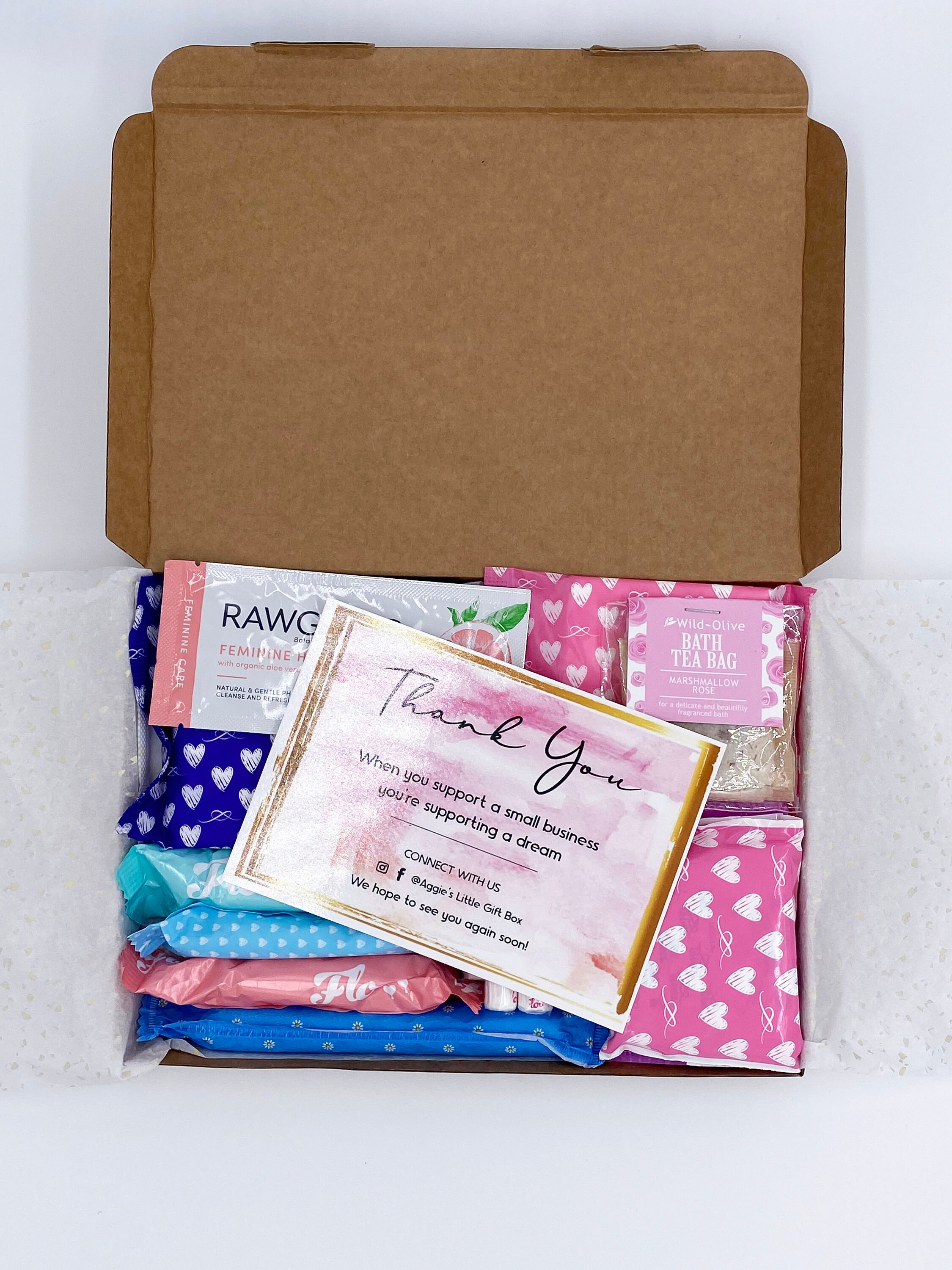 Teen Period Box Mini First Period Gift For Girls Period Etsy