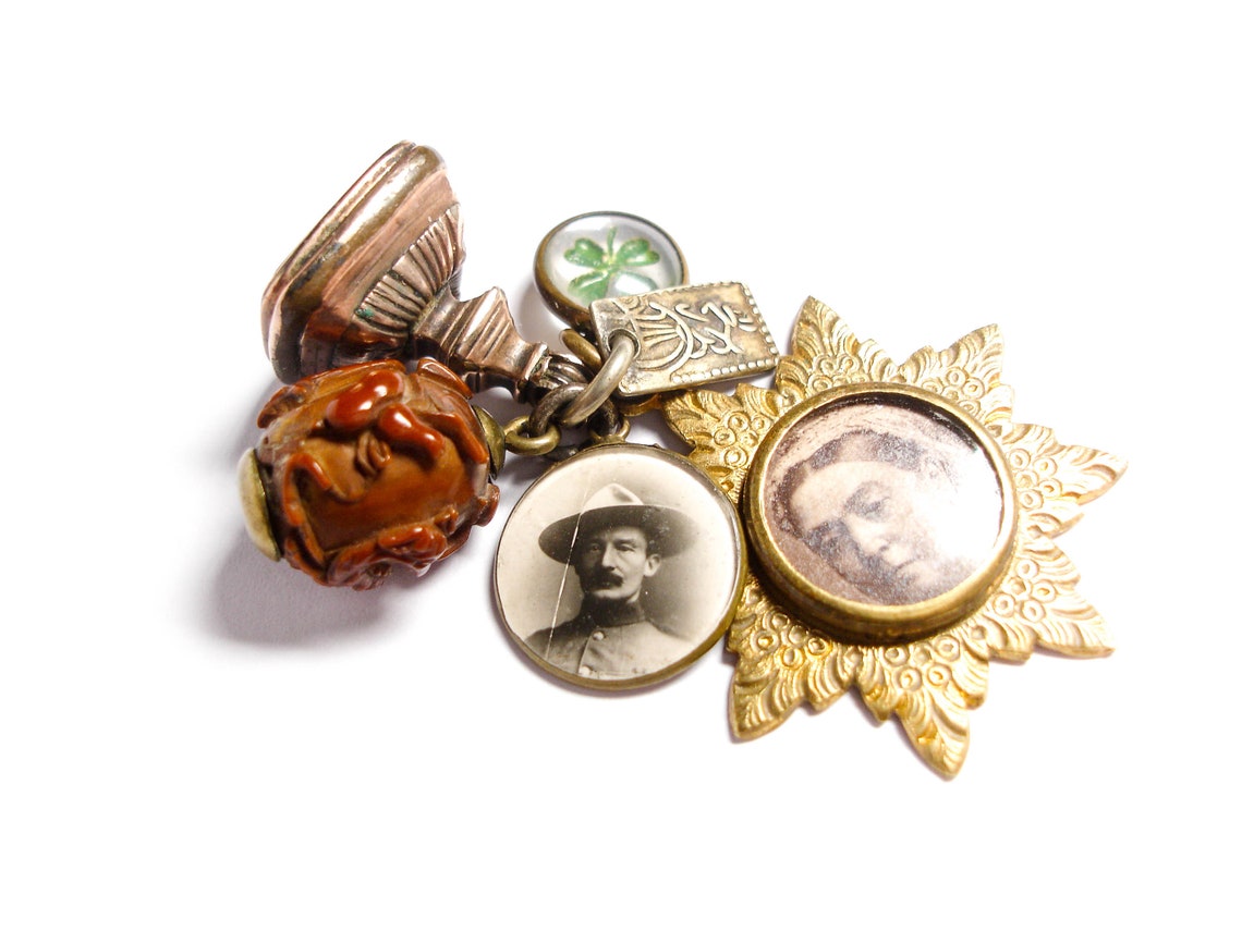 Collection Of Antique Charms And Pendants Etsy