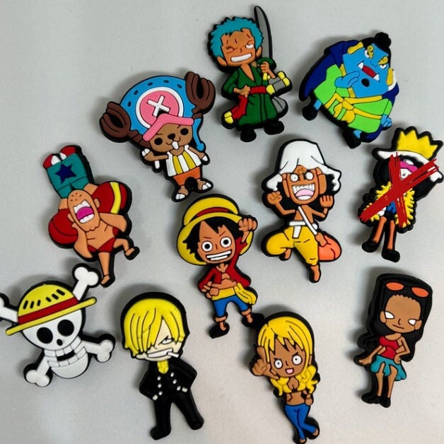 One Piece Anime Croc Charms Characters, Anime Jibbitz 