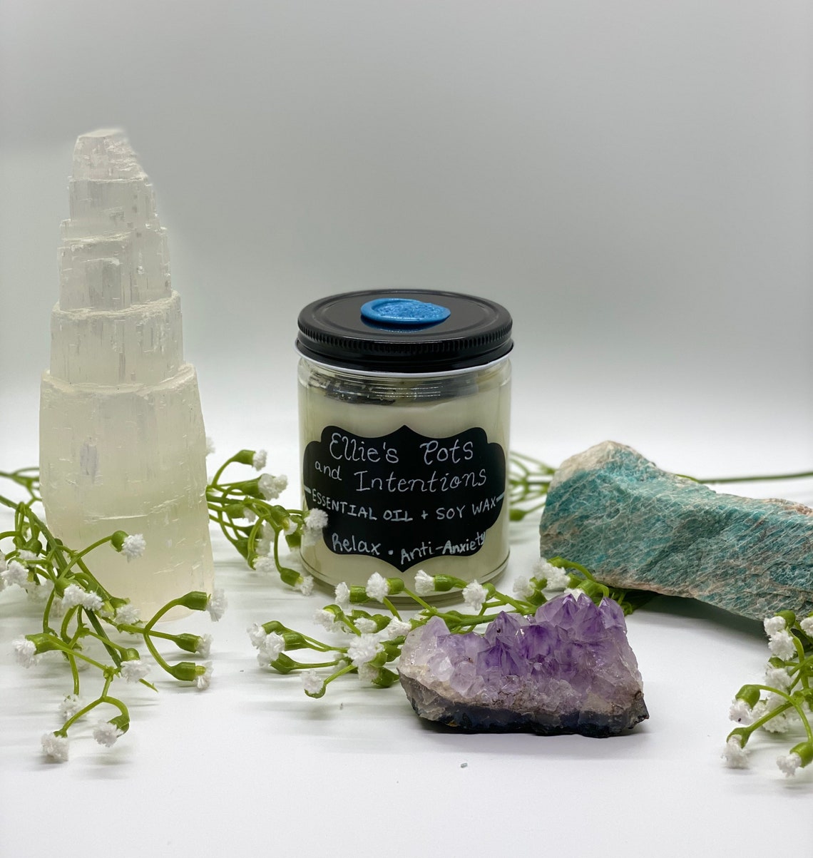 Spell Candle Relax AntiAnxiety Candle Lavender & Etsy