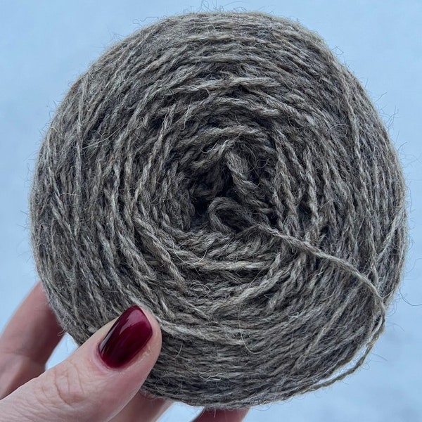Dog wool yarn, warming belt knitting, socks, 60/40 dog/sheep wool yarn, 2 ply, husky wool, exclusive, 100g+ per ball