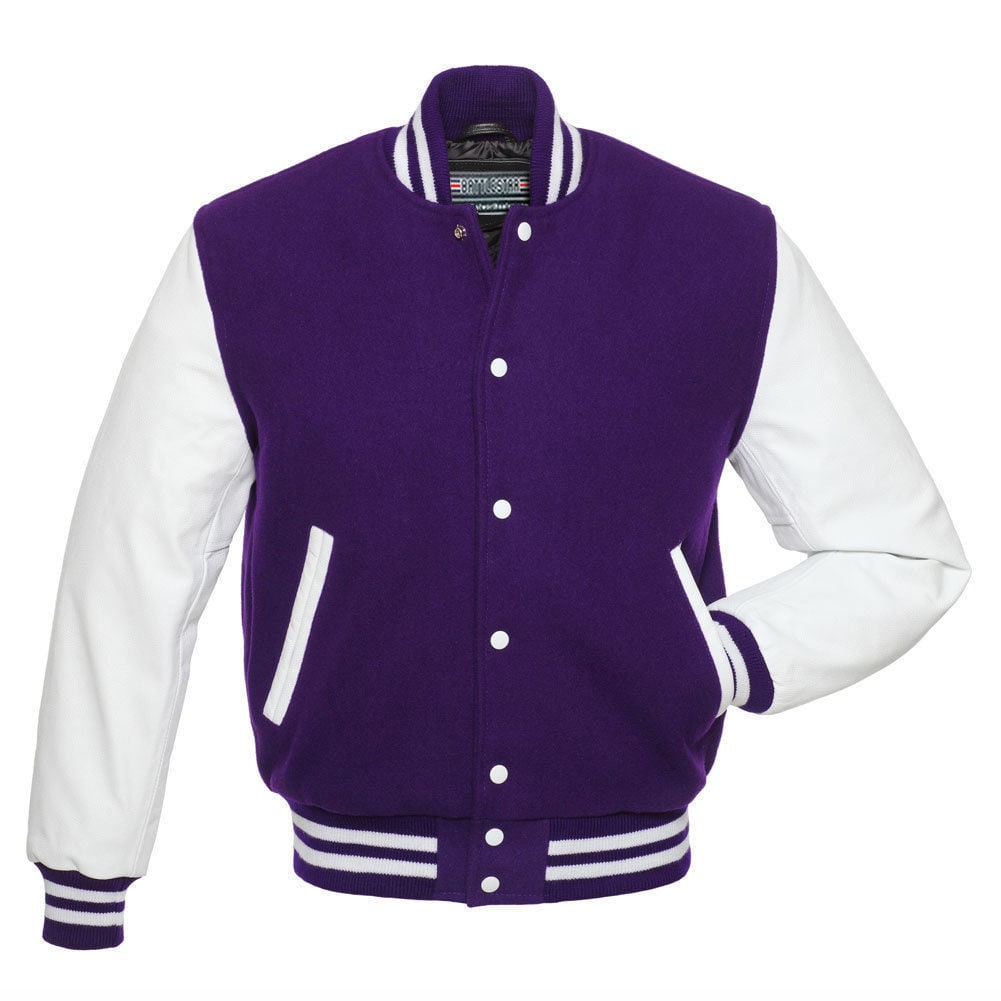 Purple Varsity Jacket - Etsy