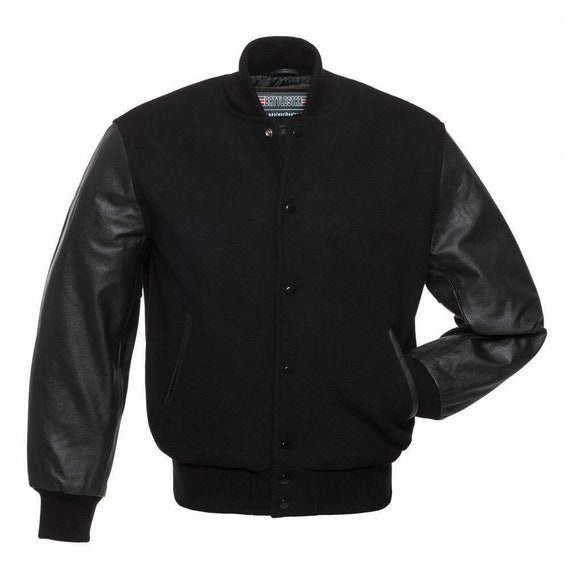 WARRIOR New Black Wool Varsity 