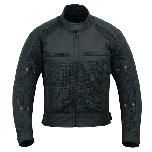 Lightweight Summer Biker Jacket with CE Armour Men's Motorcycle Textile Jacket 