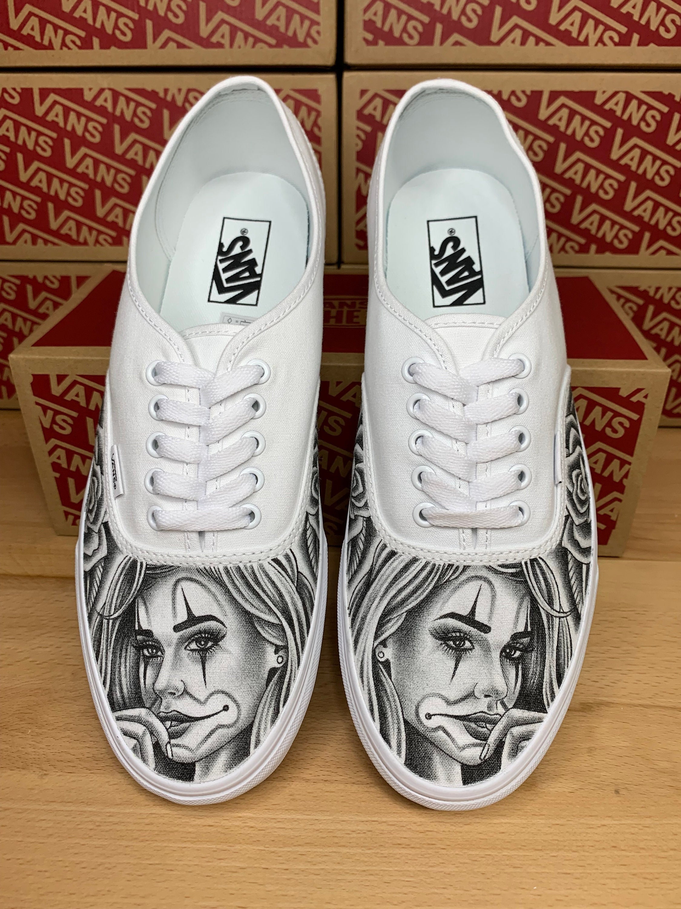 custom drawn vans