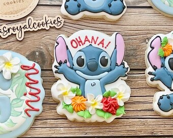 Blue Alien Monster Ohana STL Digital Cookie Cutter File / Cookie Cutter