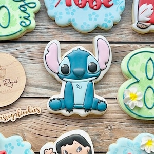 Blue Alien Monster  STL Digital Cookie Cutter File / Stitch Cookie Cutter