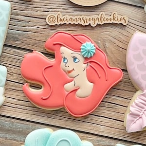 Little Mermaid STL Digital Cookie Cutter File /  Mermaid STL Digital File