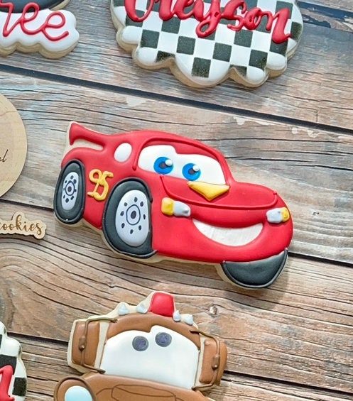 Lightning Mcqueen Cookie Cutter Etsy
