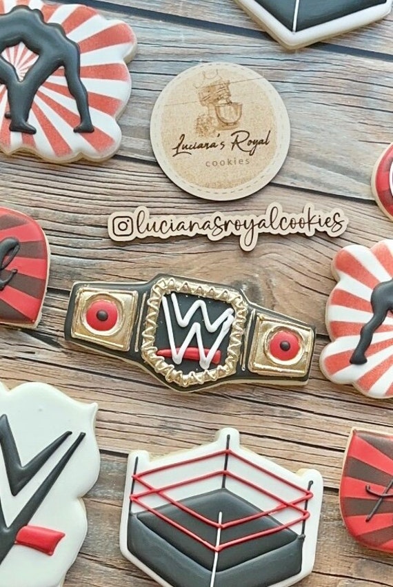 Wrestling Belt STL digital Cookie Cutter File / Wrestling Belt Cookie Cutter