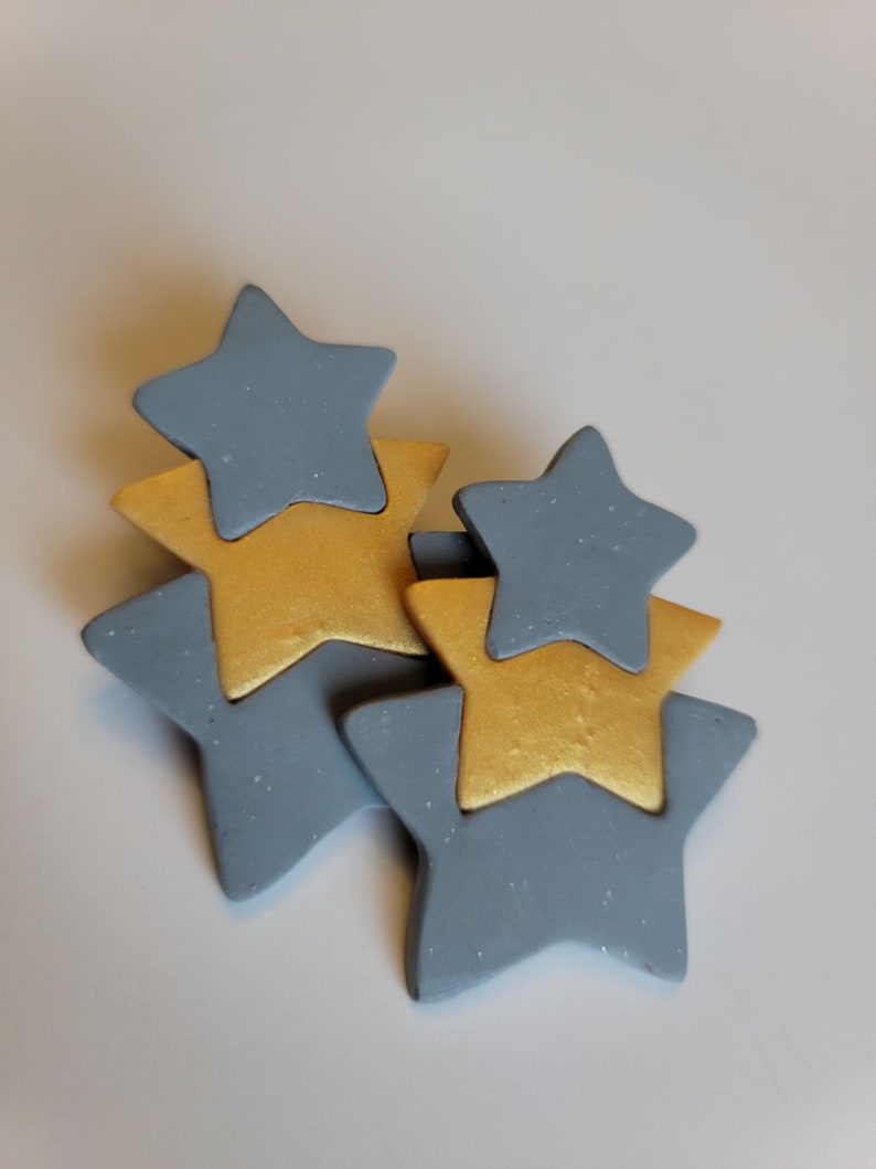 Star Polymer Clay Earrings