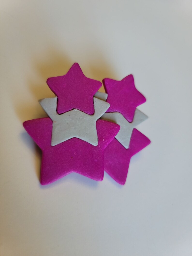 Star Polymer Clay Earrings