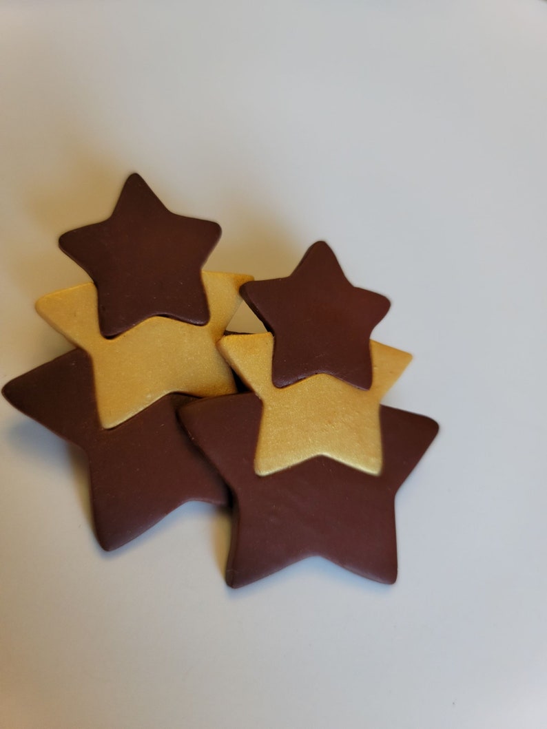 Star Polymer Clay Earrings