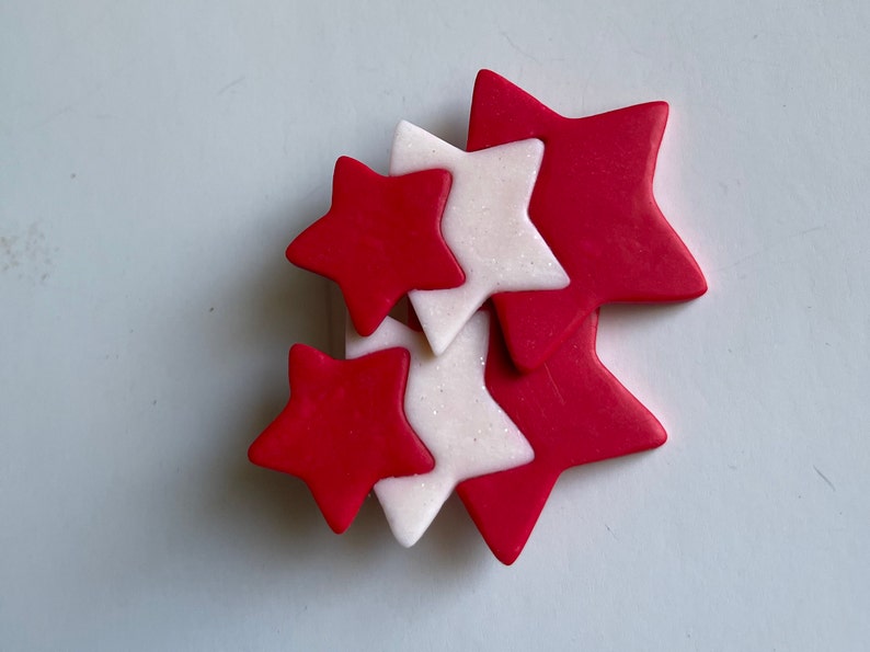 Star Polymer Clay Earrings