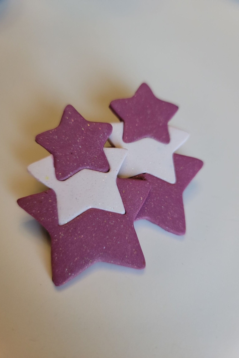 Star Polymer Clay Earrings