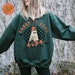 Creep it Real Retro Ghost Halloween Crewneck Sweatshirt for Women Sorority Halloween Party Sweater Oversized Graphic Fall Apparel Fall Shirt