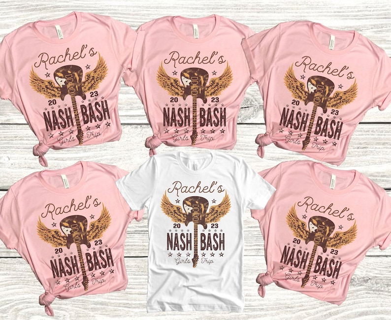 Custom Nashville Bachelorette Party Shirts Nashville Music Etsy