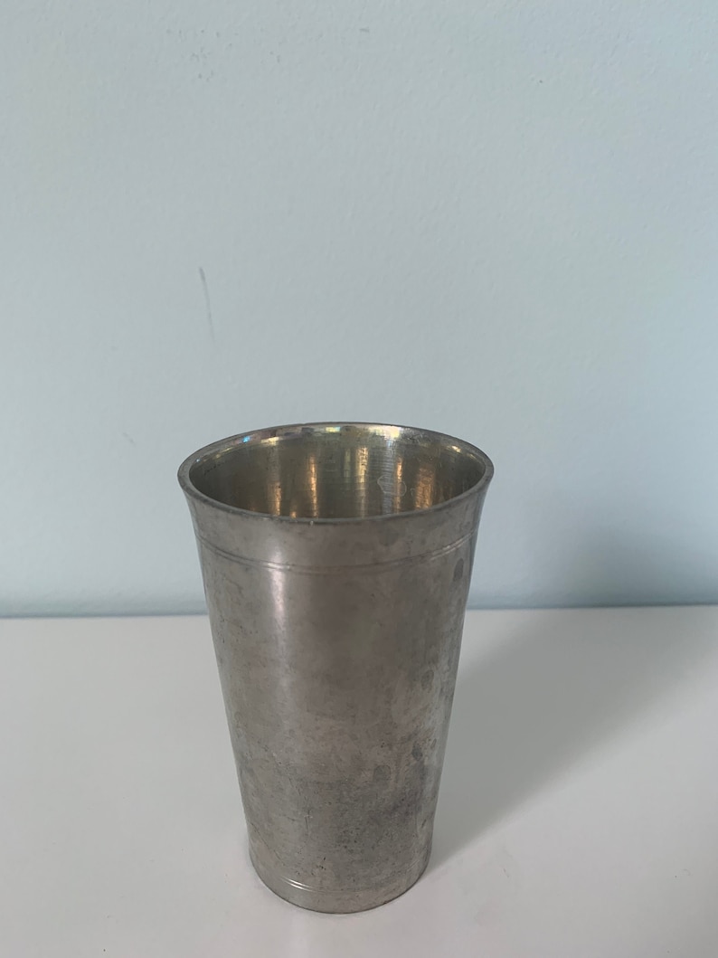 Antique Tin Cup Etsy