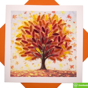 Maple Dreams Quilling Greeting Card-Unico Dedicato Fatto a Mano/Cuore. Progetta un biglietto di auguri per tutte le occasioni