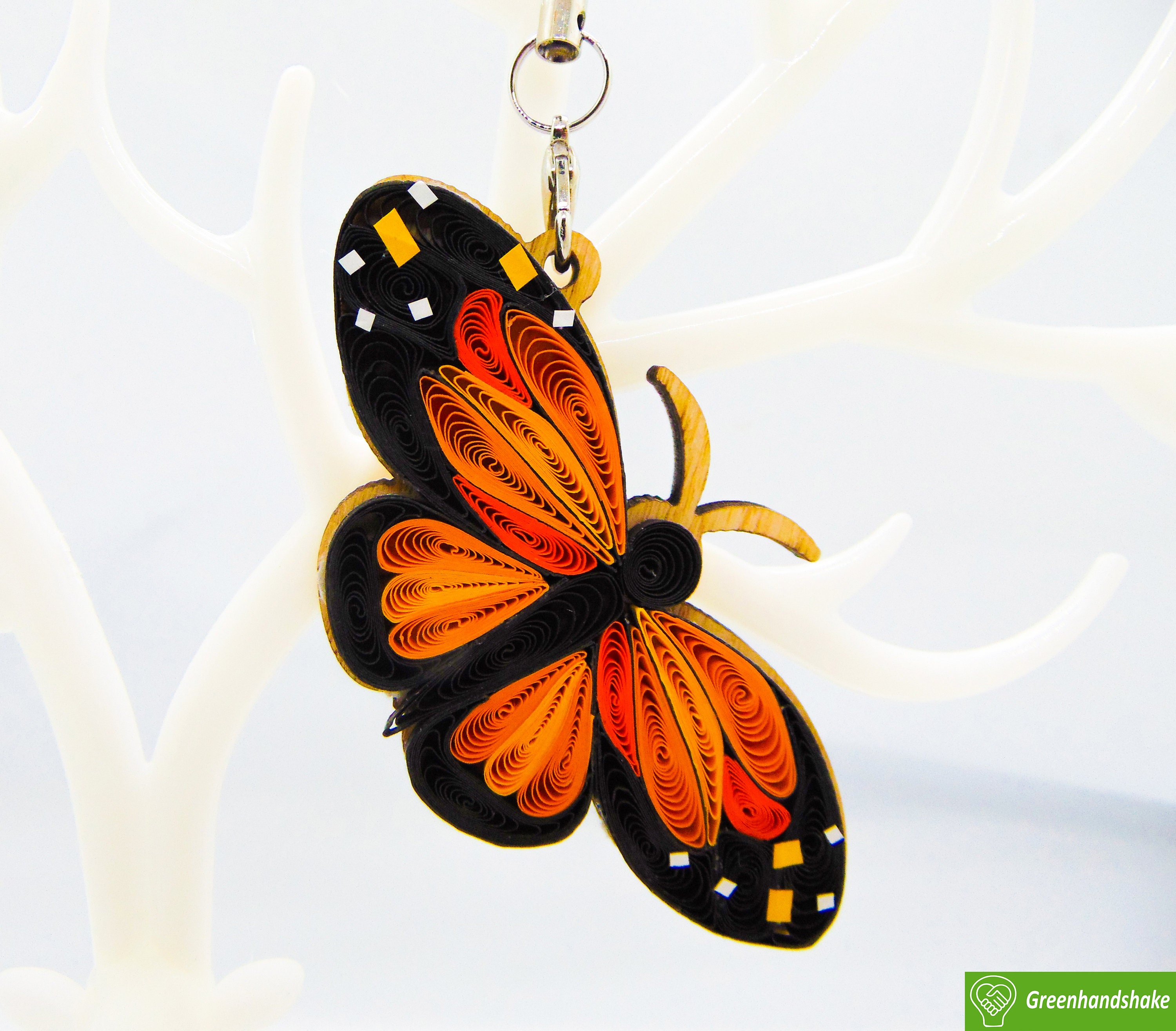 Handmade Monarch Butterfly Quilling Ornament: Holiday Home Decor - Etsy