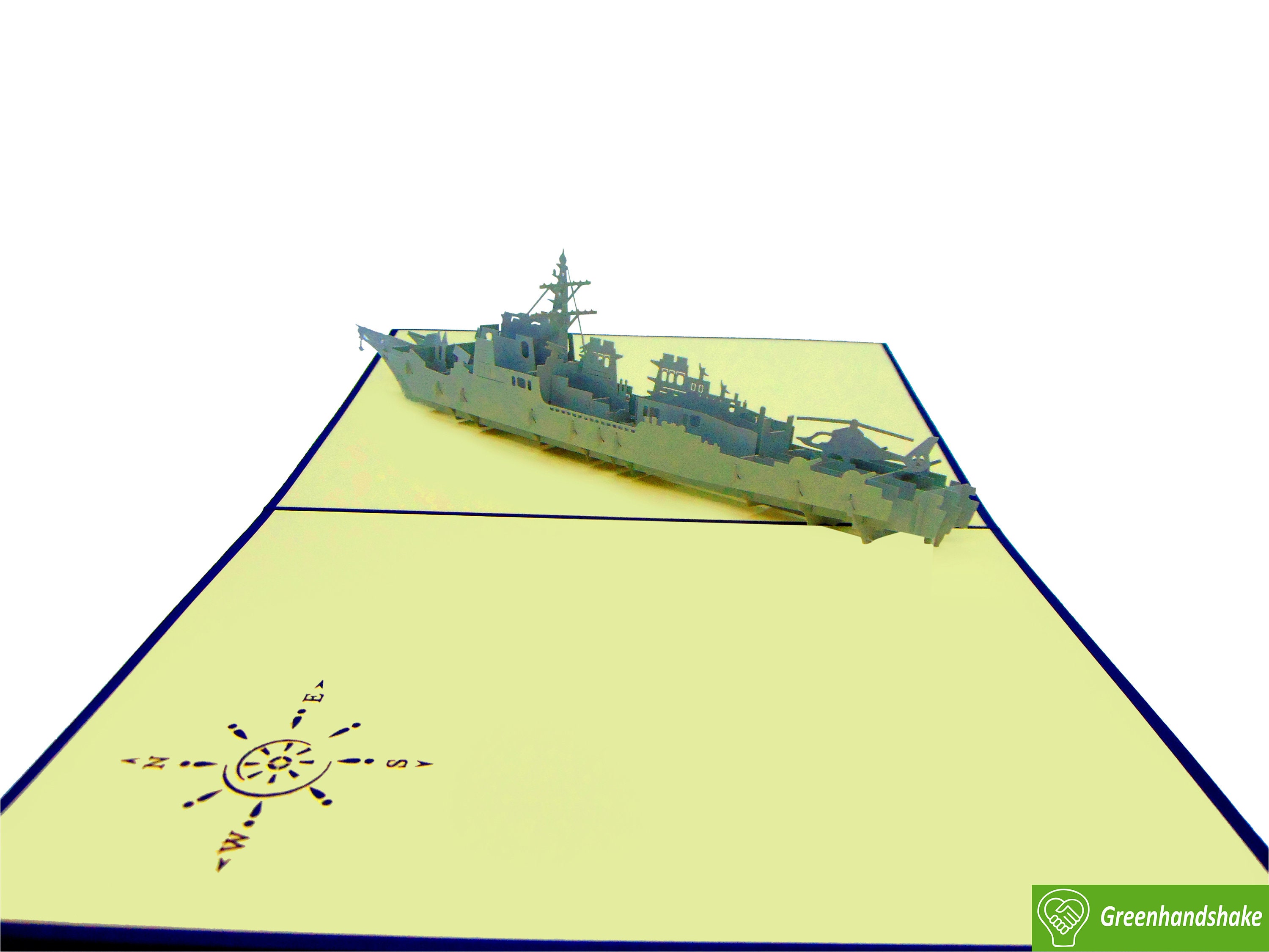 US Navy Ship 3D Pop Up Card | Powerful Popup Greeting Card For All Occasions