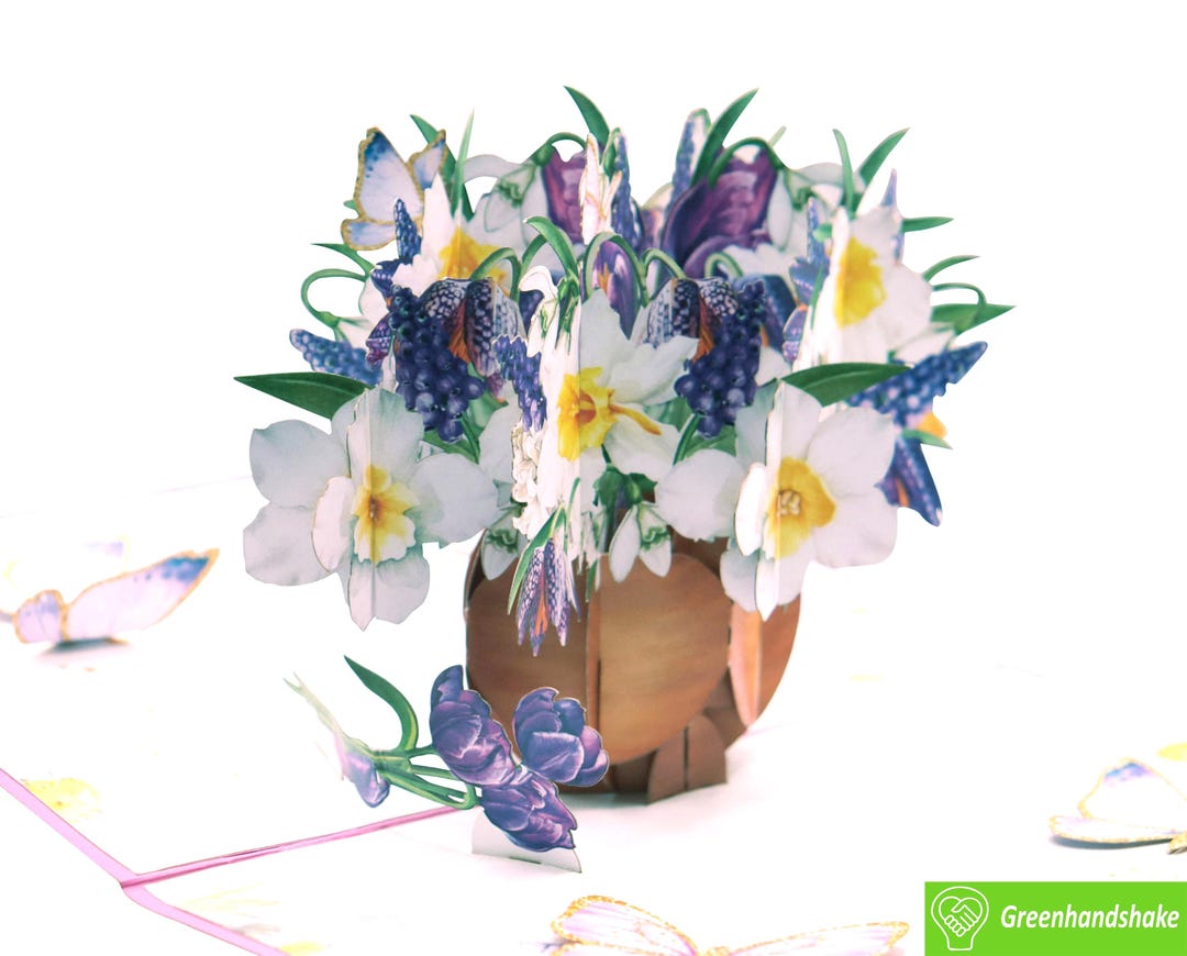 Blossoming Roses Pop up Card: Handmade 3D Greeting Card - Etsy