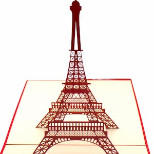 Charme de la France, carte pop-up, cartes de voeux pop-up 3D - oeuvre d'art unique dédiée fait main/fait main. Créez une carte de voeux pour toutes les occasions