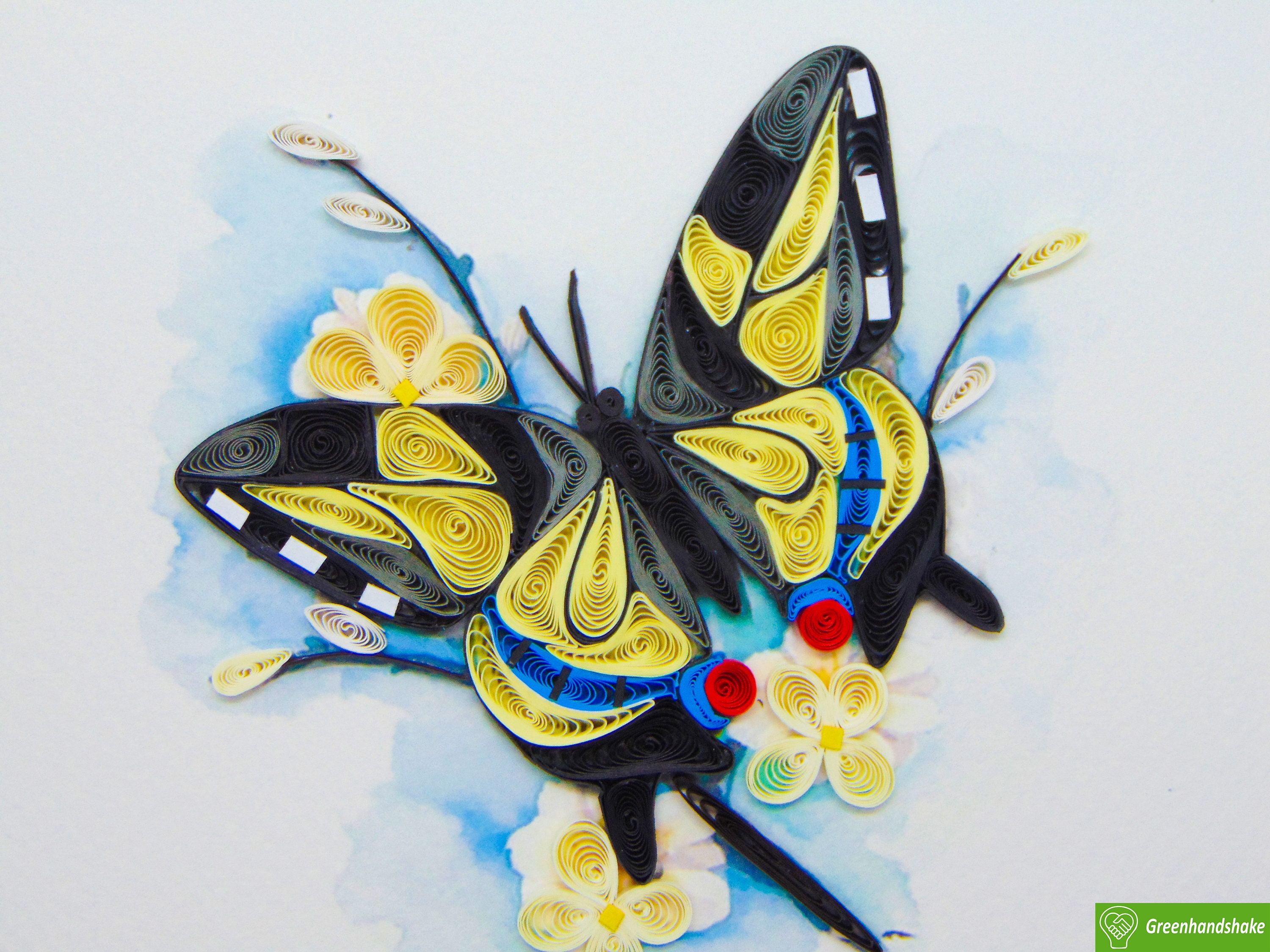 Swallowtail Butterfly Quilling Card: Handmade Art Greeting Card - Etsy