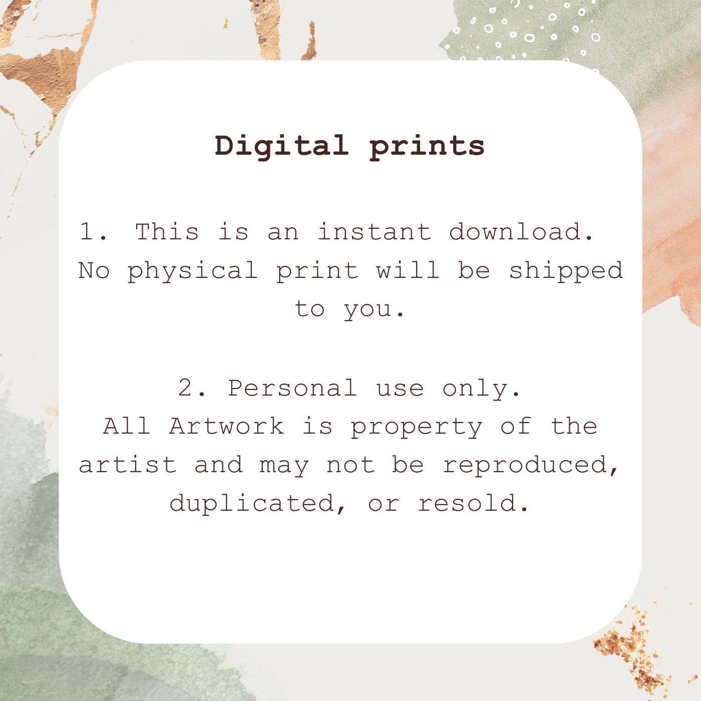 Blue Seaweeds Corals Prints Set of 6. Navy Coastal Printable Wall Art ...