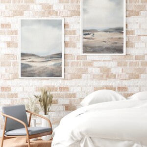 beige brown grey abstract landscape