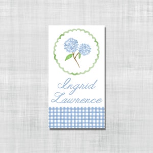 Cartes pour correspondance et/ou cartes personnalisées Hortensia
