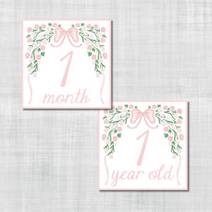 Cartes d'étape verdure à imprimer avec un nœud rose
