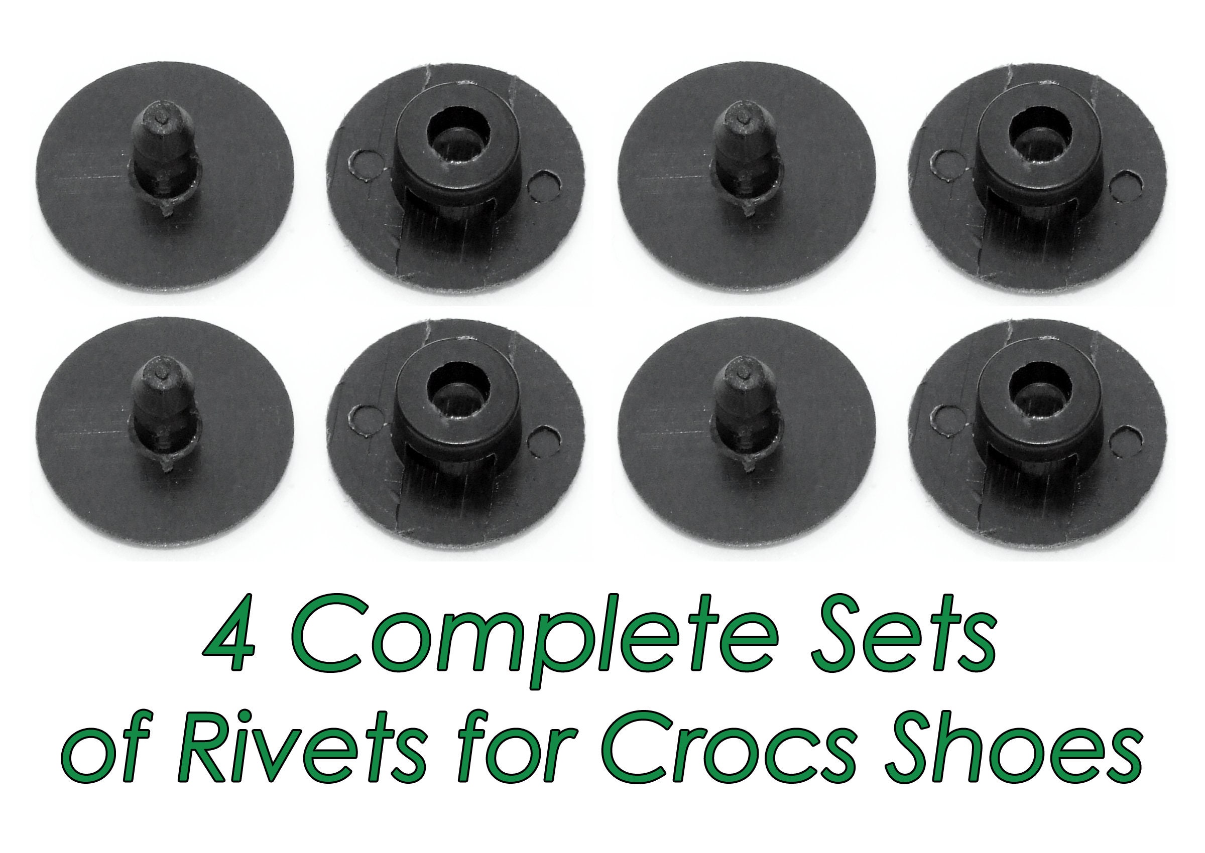 8 Sets Replacement Rivets For Crocs, Replacement Parts For C