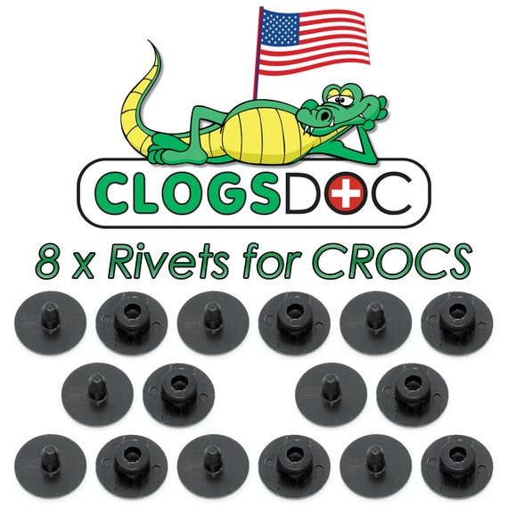 8-pack Rivets for Crocs Shoes Repair Parts Button Fastener Fix