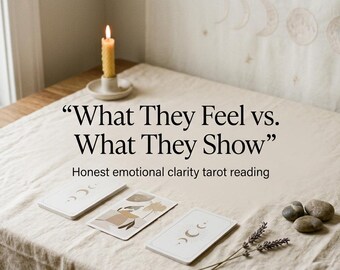 Lectura de Tarot: Lo que Sienten vs. Lo que Muestran, Perspectiva Emocional Honesta y Claridad en las Relaciones.