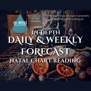 Pronóstico diario y semanal de la carta natal, predicciones futuras, tránsitos y aspectos, el mes que viene