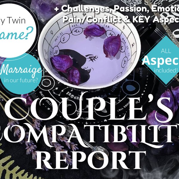 Natal Chart Reading Aspects Etsy