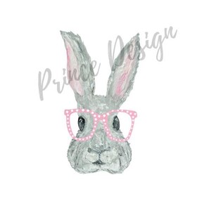 Watercolor Bunny PNG Digital Download  Clipart, Instant Download, Printable Art, Sublimation, PNG paper craft, stationery png
