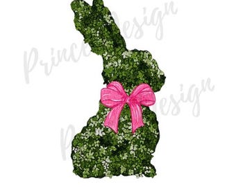 Chinoiserie Bunny, PNG, Digital Download, Easter Preppy, Grand Millennial Art Print Design