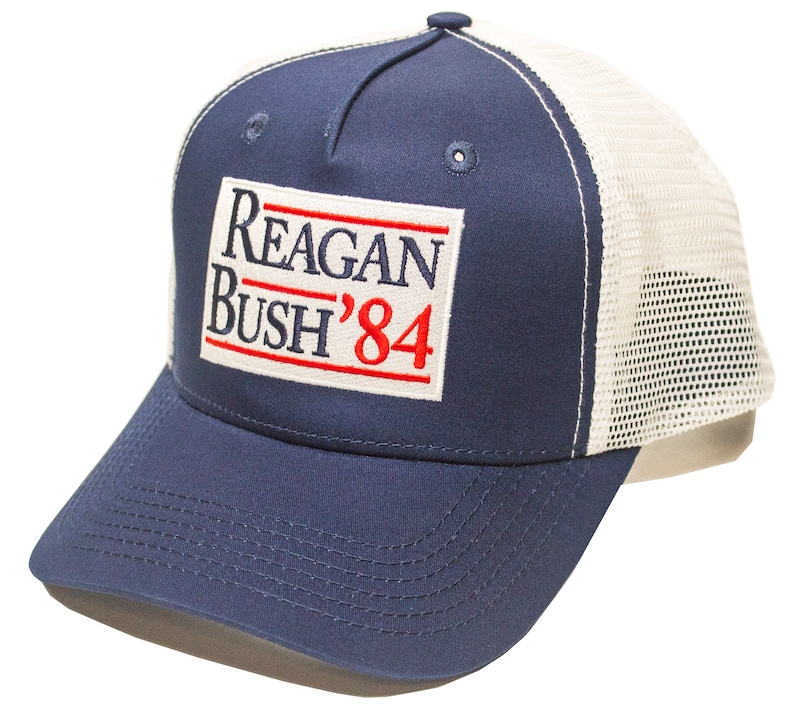 Reagan Bush '84 Trucker Hat Conservative Urban Ridge | Etsy