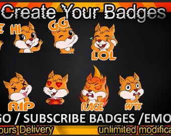 Twitch sub badges, Twitch emotes / badges for streamers / Subscriber Badges