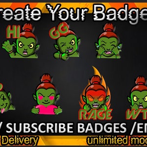 Twitch sub badges, Twitch emotes / badges for streamers / Subscriber Badges