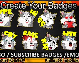 Twitch sub badges, Twitch emotes / badges for streamers / Subscriber Badges
